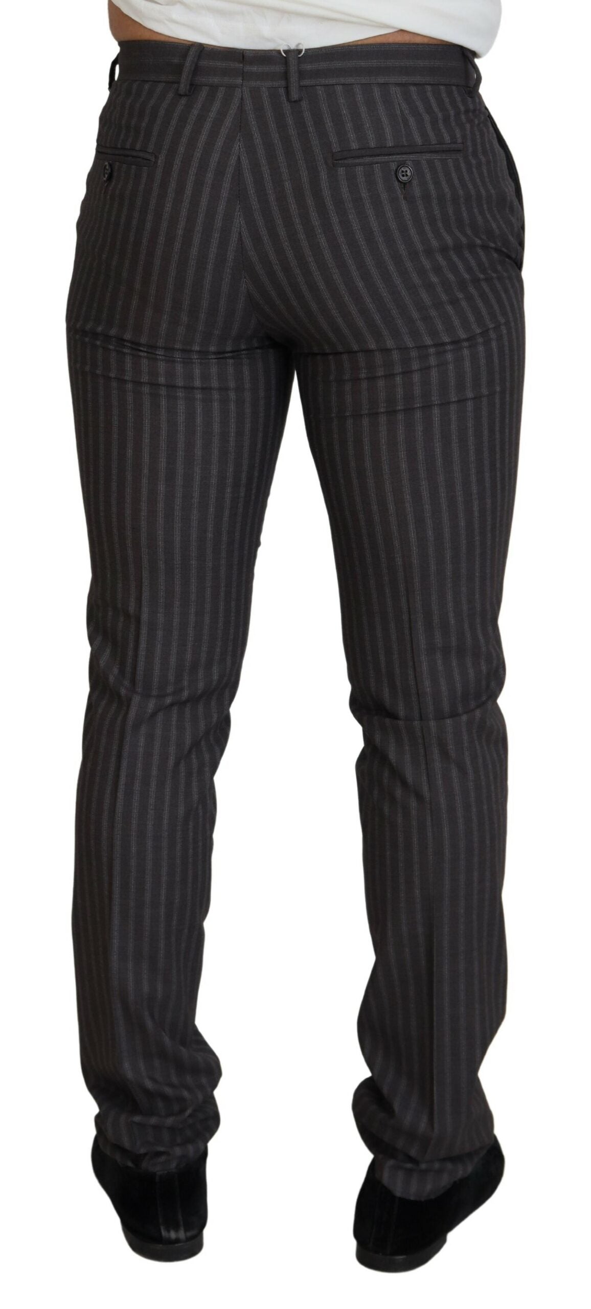 BENCIVENGA Bruna Randiga Slim Fit Herrbyxor