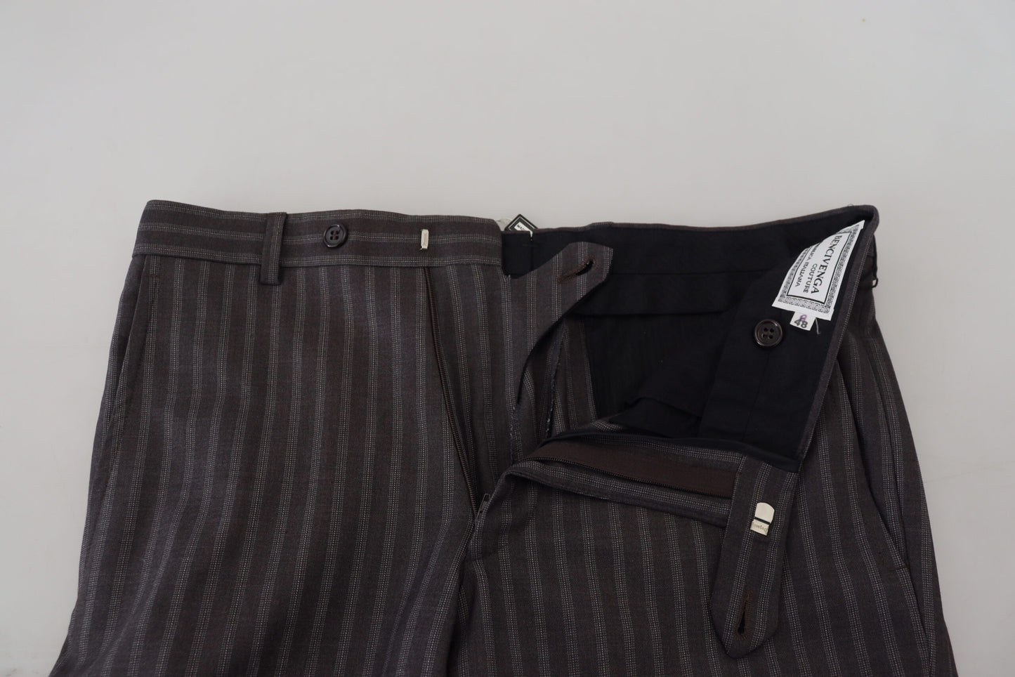 BENCIVENGA Bruna Randiga Slim Fit Herrbyxor