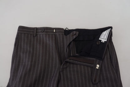 BENCIVENGA Bruna Randiga Slim Fit Herrbyxor