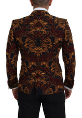 Dolce & Gabbana Multicolor Floral Single Breasted Martini Blazer
