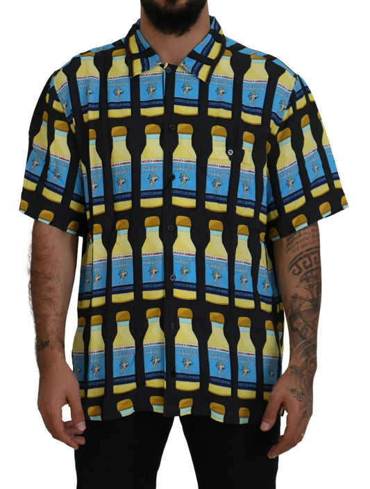 Dolce &amp; Gabbana Flerfärgad Mönstrad Viskos Skjorta Casual