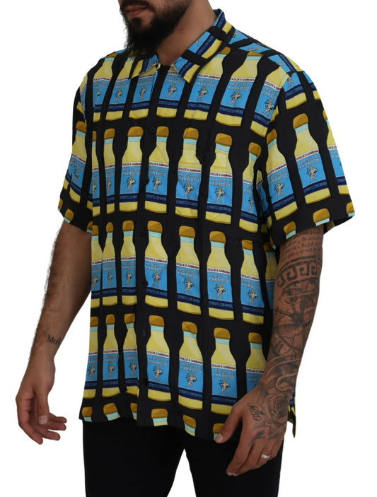 Dolce &amp; Gabbana Flerfärgad Mönstrad Viskos Skjorta Casual
