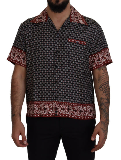Dolce &amp; Gabbana Flerfärgad Mönstrad Sidenskjorta Casual