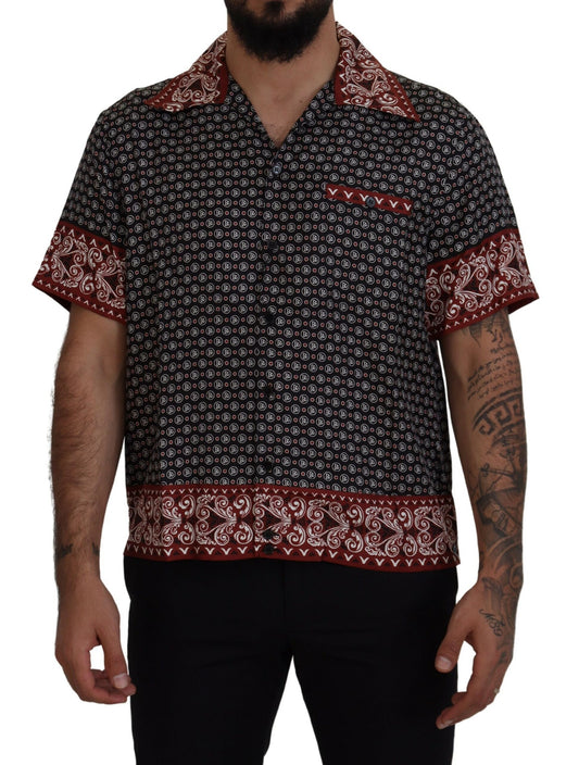 Dolce &amp; Gabbana Flerfärgad Mönstrad Sidenskjorta Casual