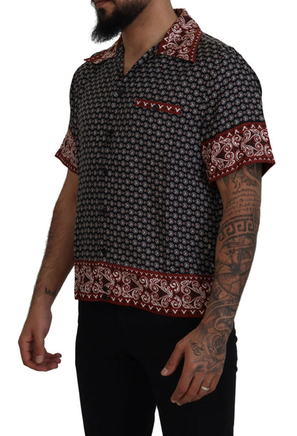 Dolce &amp; Gabbana Flerfärgad Mönstrad Sidenskjorta Casual