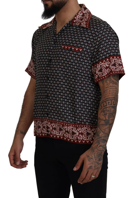 Dolce &amp; Gabbana Flerfärgad Mönstrad Sidenskjorta Casual