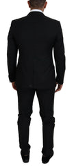 Dolce & Gabbana Black Single Breasted 2 Piece MARTINI Suit