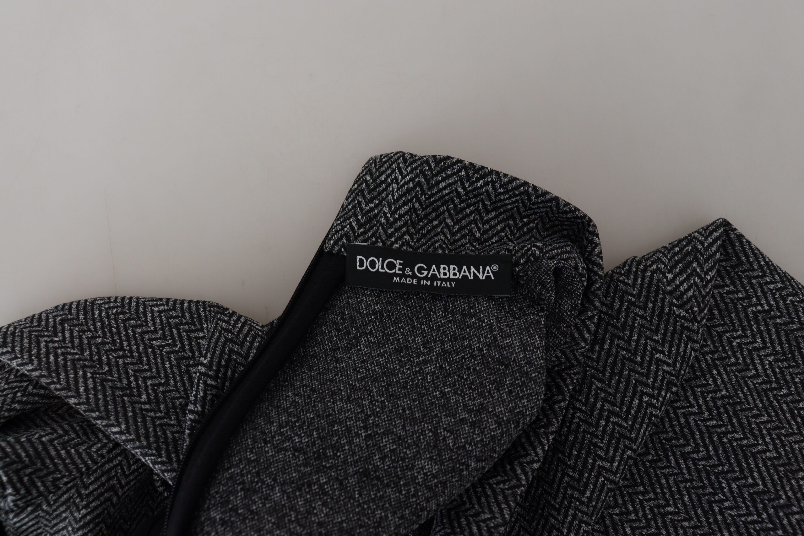 Dolce & Gabbana Dark Gray Nylon Turtleneck Pullover Sweater