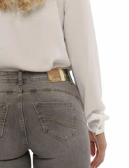 Yes Zee Gray Cotton Women's Jeans