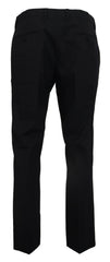 Dolce & Gabbana Gray Wool Stretch Dress Formal Slim Fit Pant