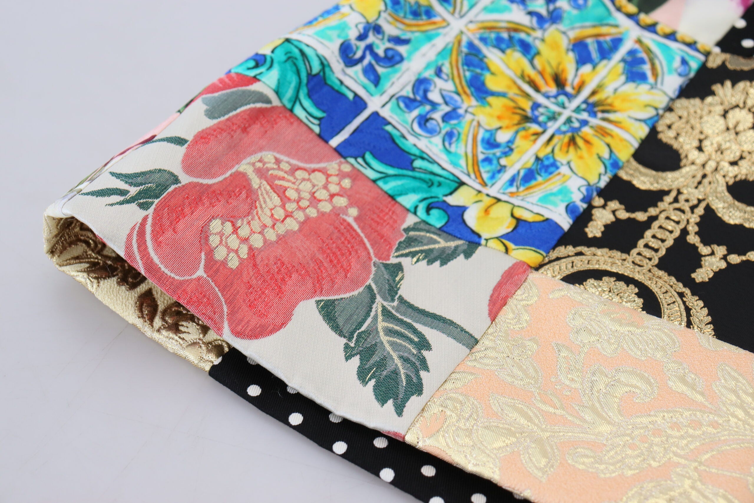 Flerfärgad Majolica Patchwork Minikjol