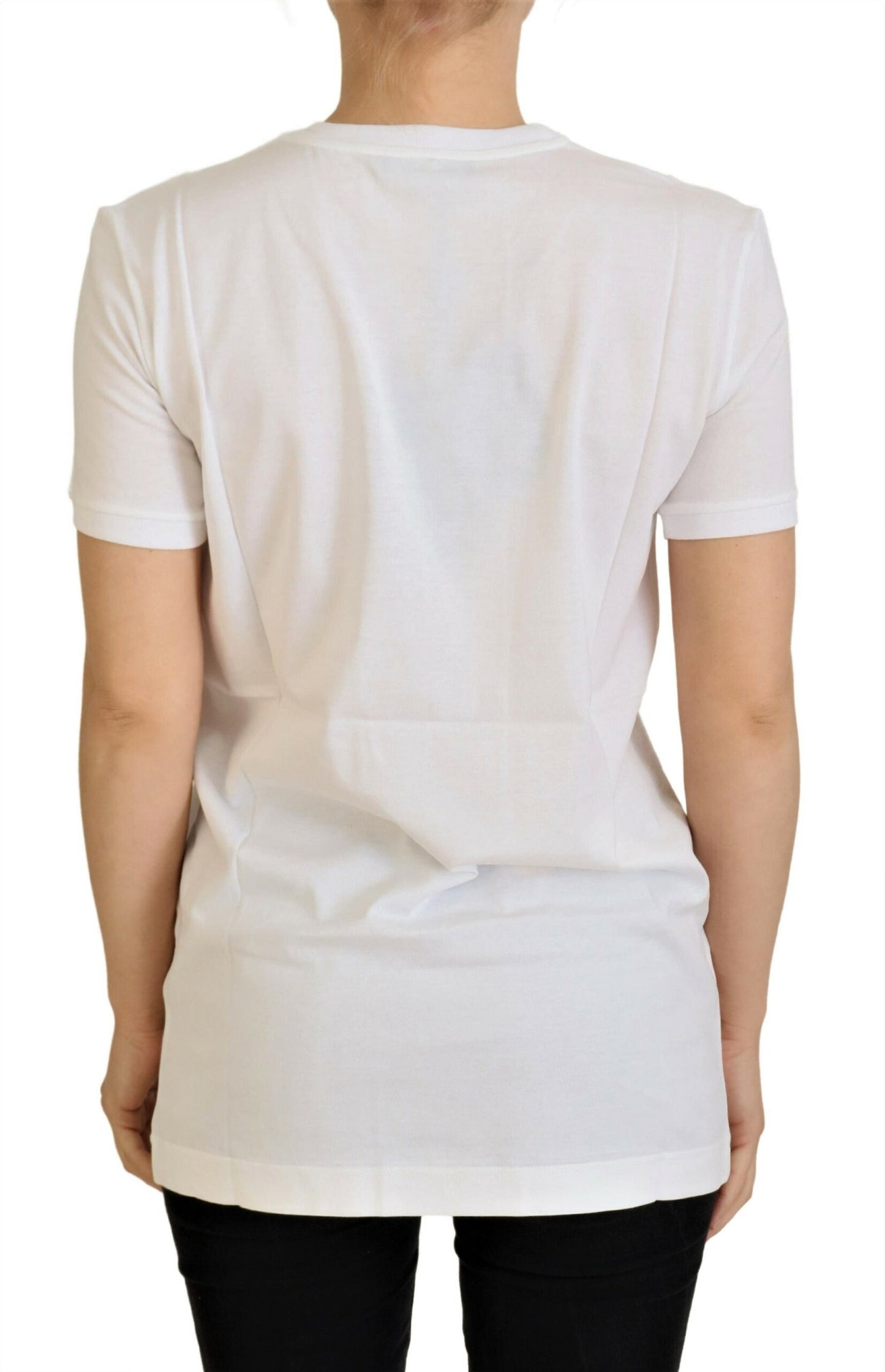 Dolce &amp; Gabbana Hvit Bomull DG Loves SUD T-skjorte