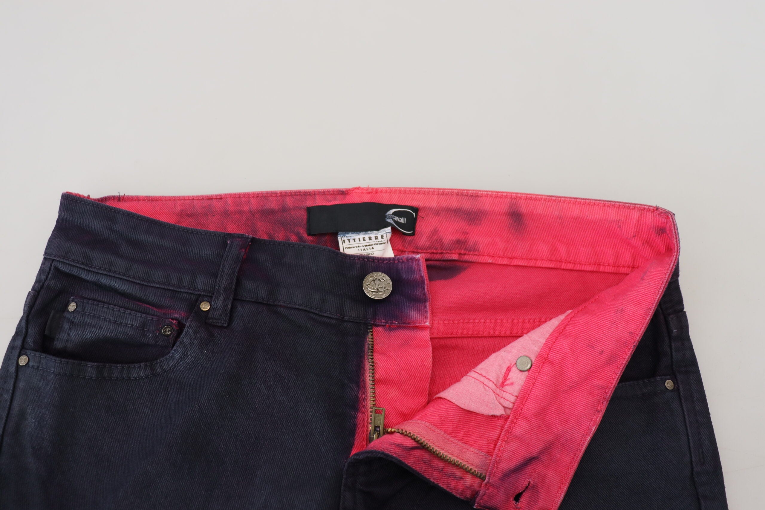 Svarta lågmidjade slim fit-jeans för kvinnor