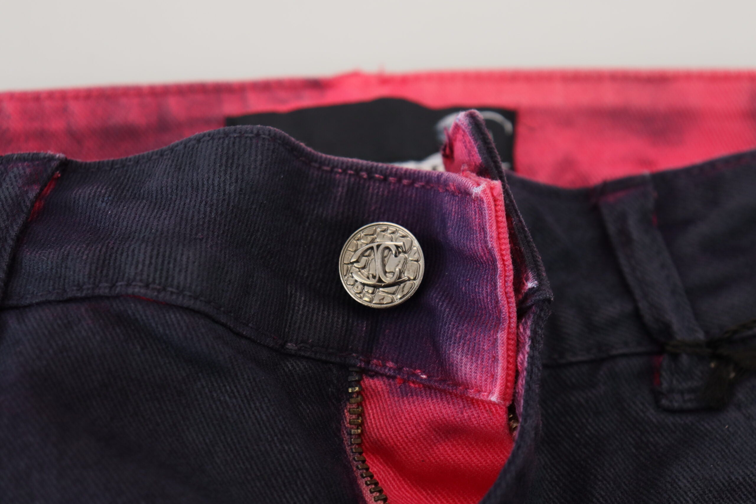 Svarta lågmidjade slim fit-jeans för kvinnor