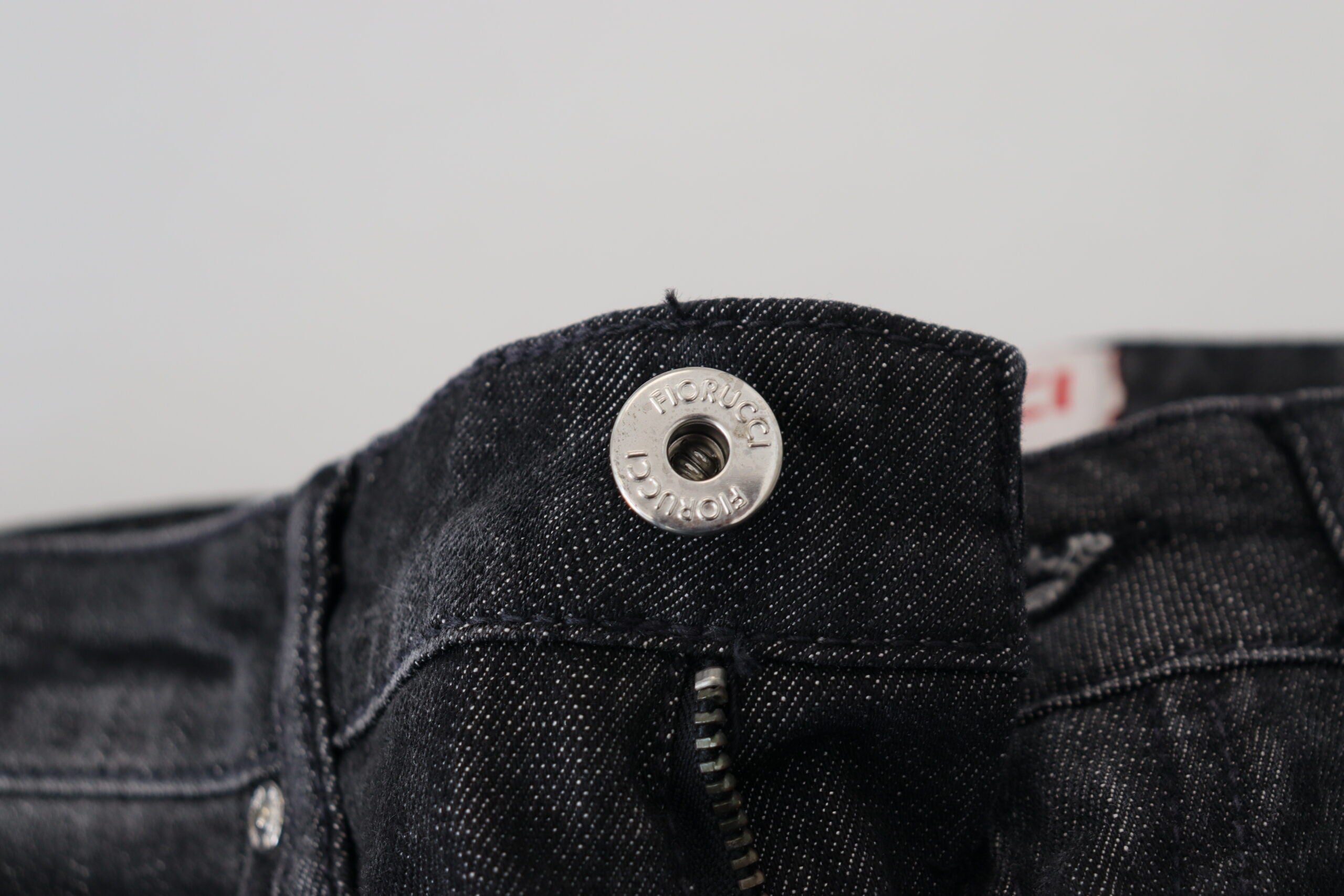 Svarta bomulls-låg midja skinny jeans för kvinnor
