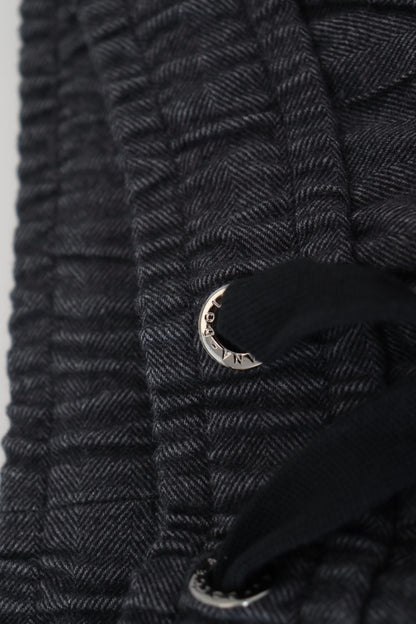 Dolce &amp; Gabbana Grå Bomull Jogger Herrbyxor