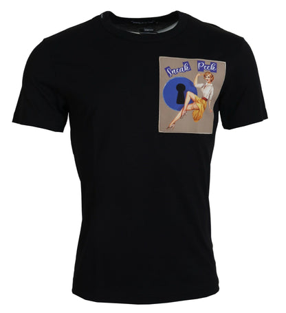 Dolce &amp; Gabbana svart Sneak Peek bomull kortärmad t-shirt
