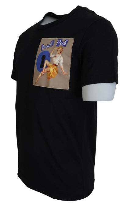 Dolce &amp; Gabbana svart Sneak Peek bomull kortärmad t-shirt