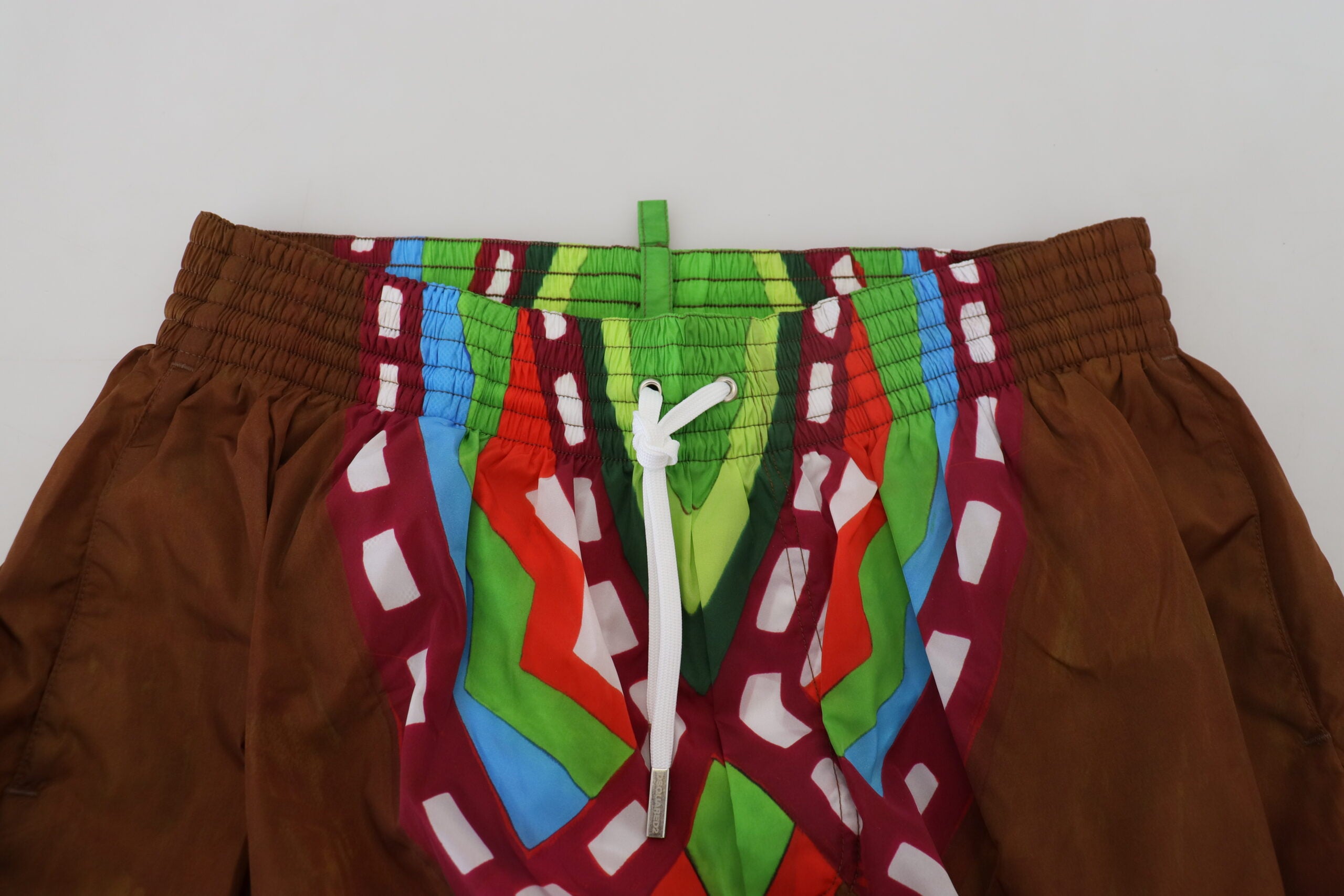 Flerfärgade tryckta herrstrandshorts badkläder