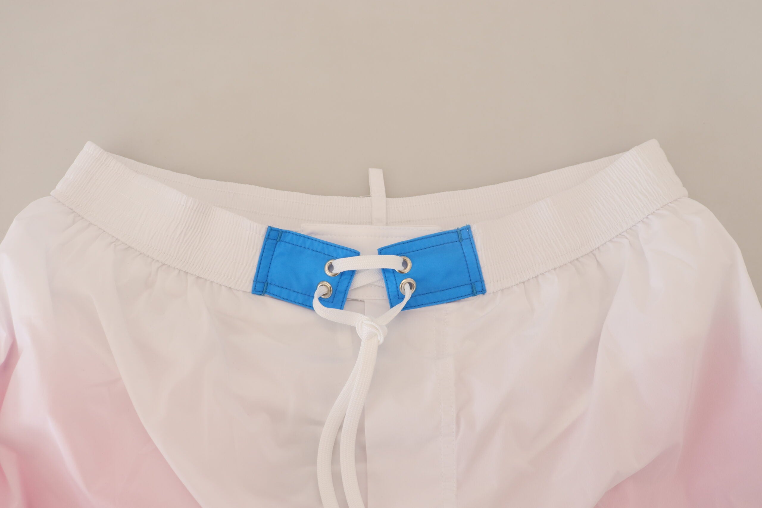 Vita Rosa Logotyptryck Herr Strandkläder Shorts Badkläder