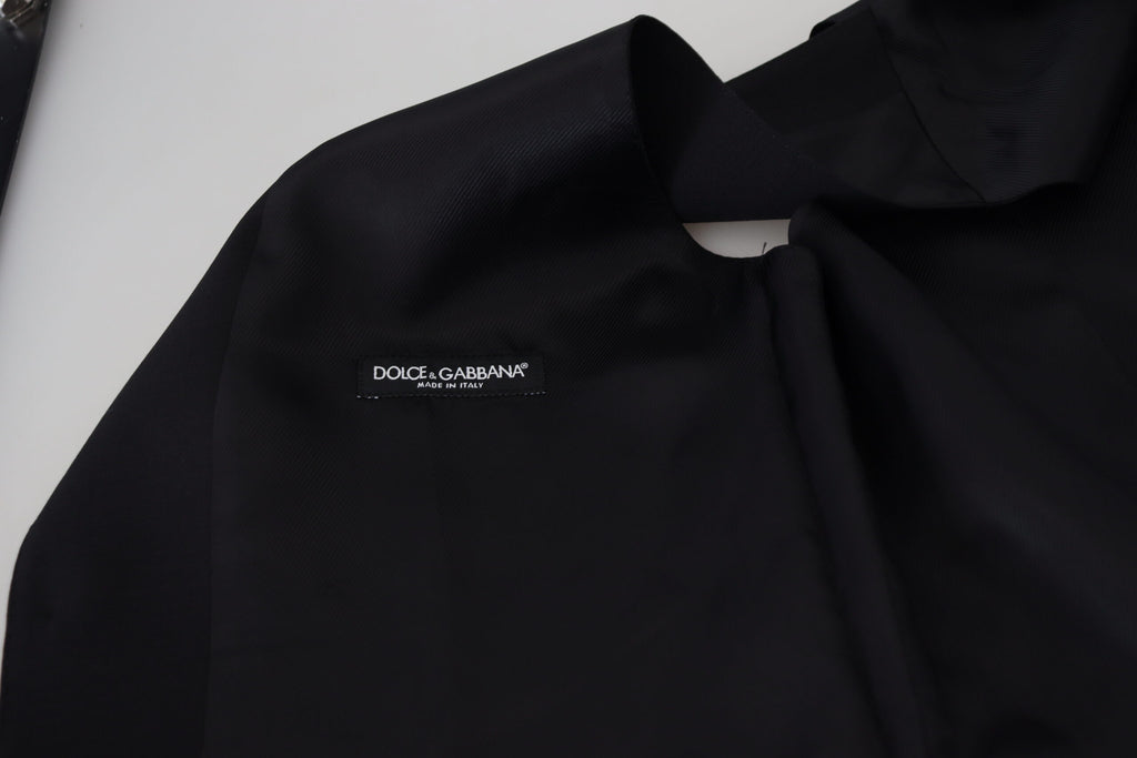 Svart jomfruullvest formell vest