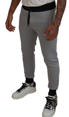 Dolce & Gabbana Gray Polyester Sweatpants Jogger Pants