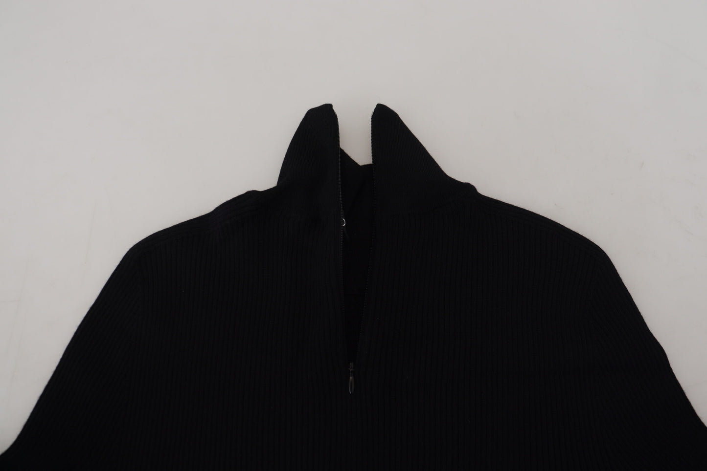 Dolce &amp; Gabbana Svart Halv Dragkedja Polotröja