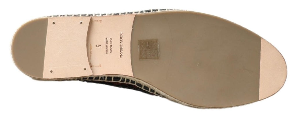 Svarta Bordeauxröda Buffalo Läder Espadrilleskor