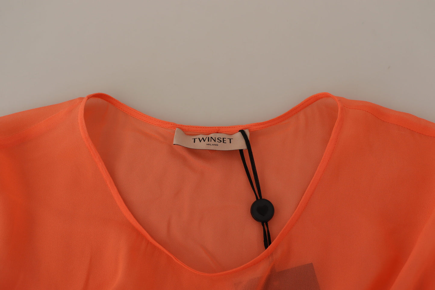 Twinset Korall Bomullsblandning Kortärmad Maxi Shift Klänning