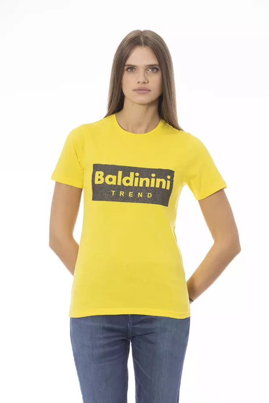 Baldinini Trend Gul Bomull Dam T-shirt