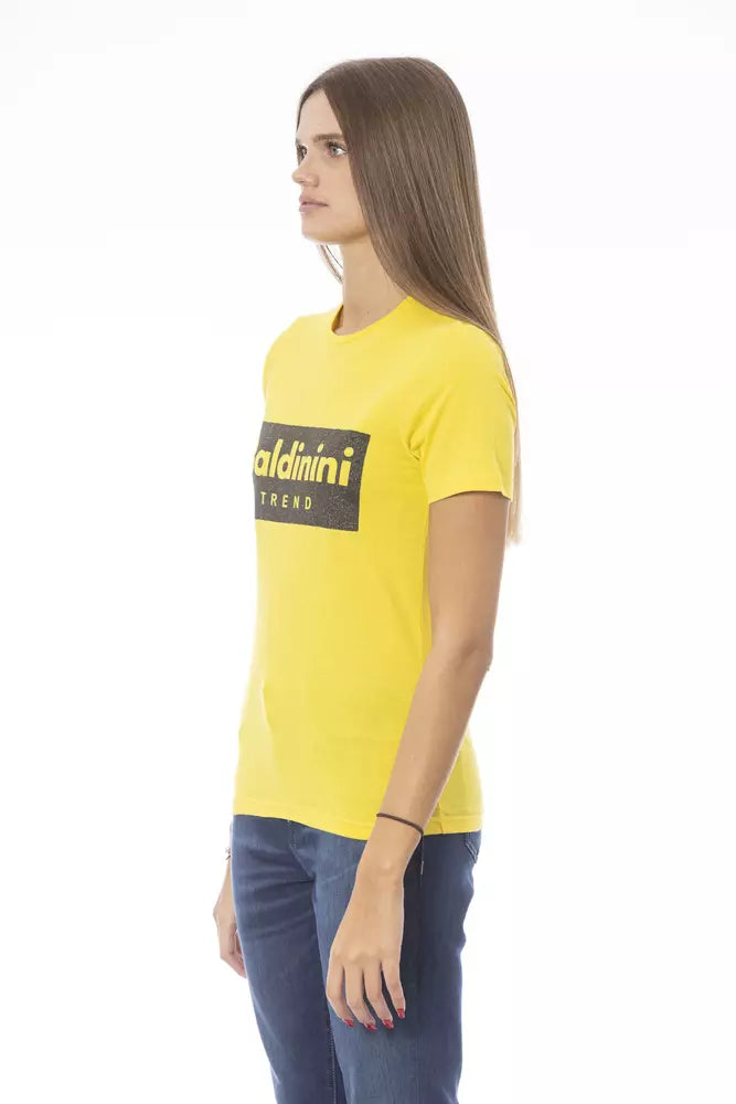 Baldinini Trend Gul Bomull Dam T-shirt