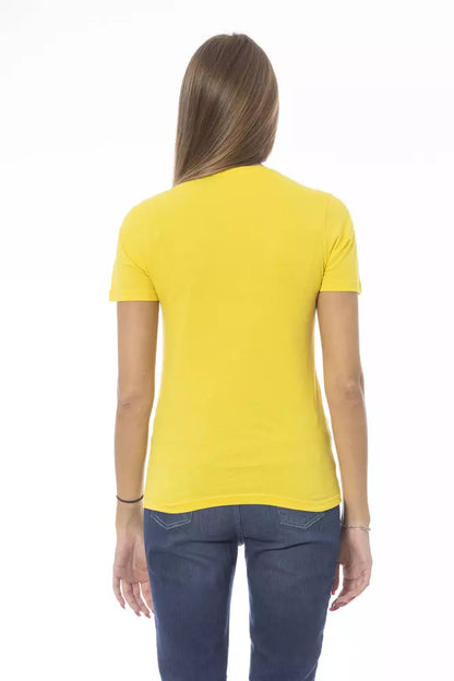 Baldinini Trend Gul Bomull Dam T-shirt