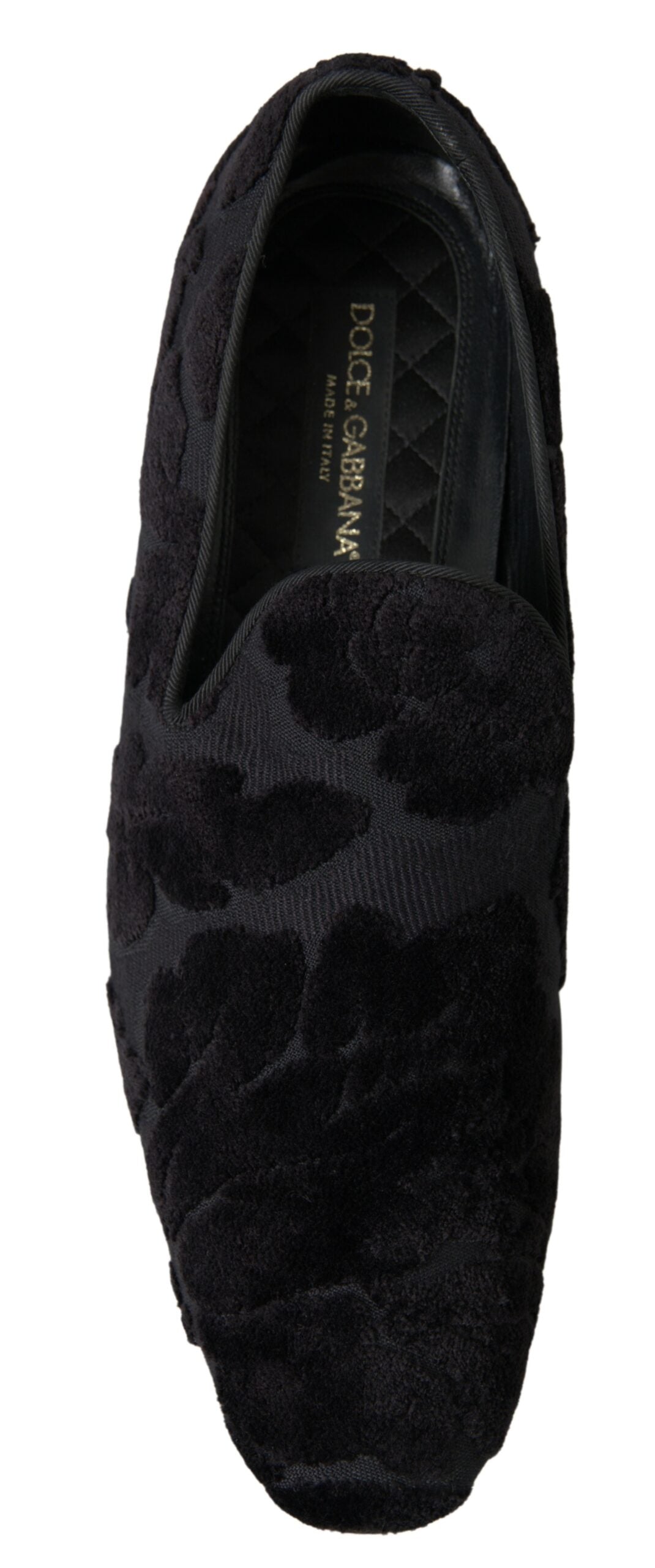Dolce &amp; Gabbana svarte brokadeloafers formelle sko
