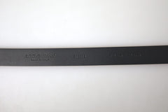 Dolce & Gabbana Bordeaux Leather Silver Metal Buckle Belt