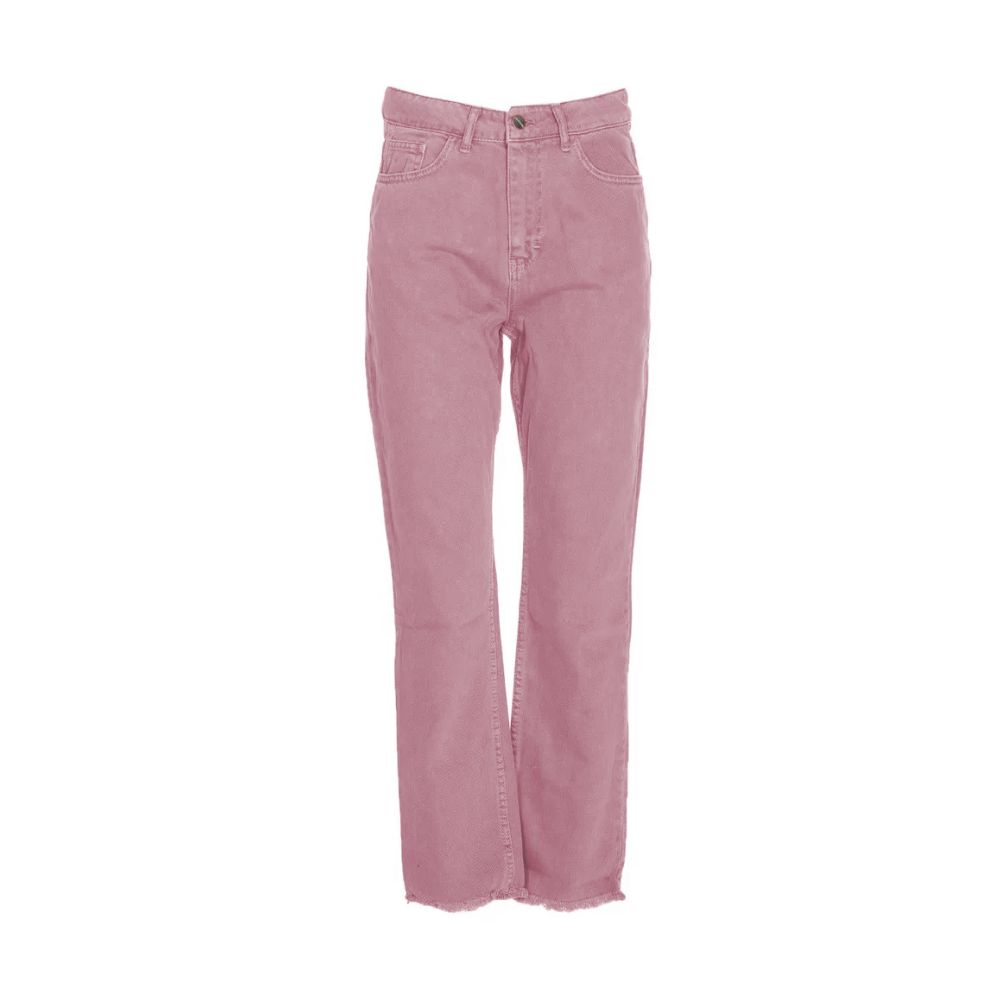 Chic Rosa Raw Cut Bottom Jeans