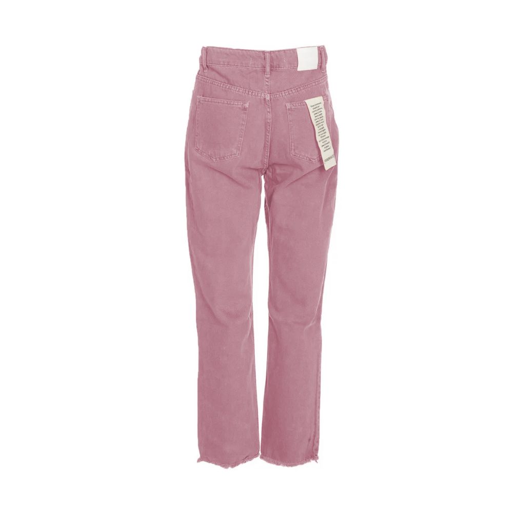 Chic Rosa Raw Cut Bottom Jeans
