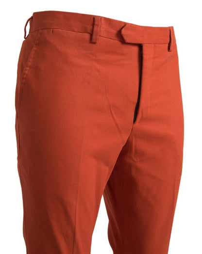 BENCIVENGA Orange Rak Passform Herrbyxor Formella Byxor