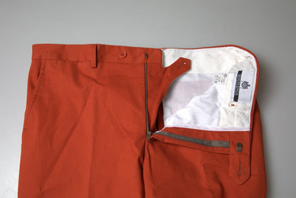 BENCIVENGA Orange Rak Passform Herrbyxor Formella Byxor