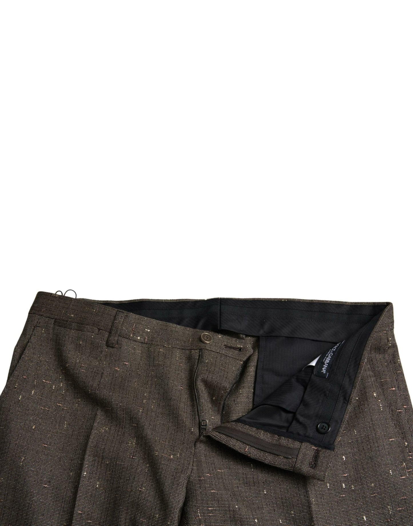 Dolce &amp; Gabbana Brun Ullklänning Skinny Herrbyxor