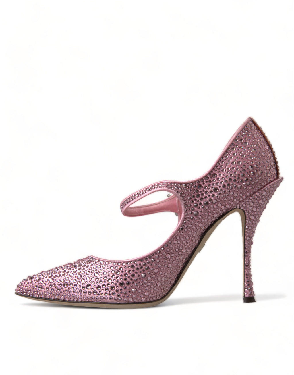 Rosa strass krystallhæler pumps sko