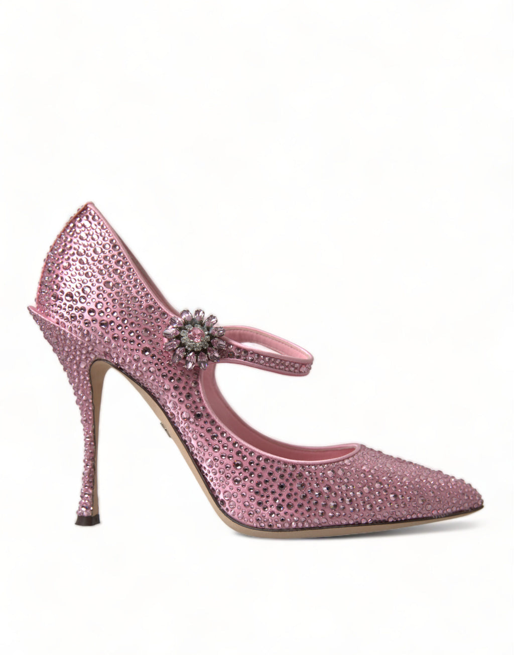Rosa strass krystallhæler pumps sko