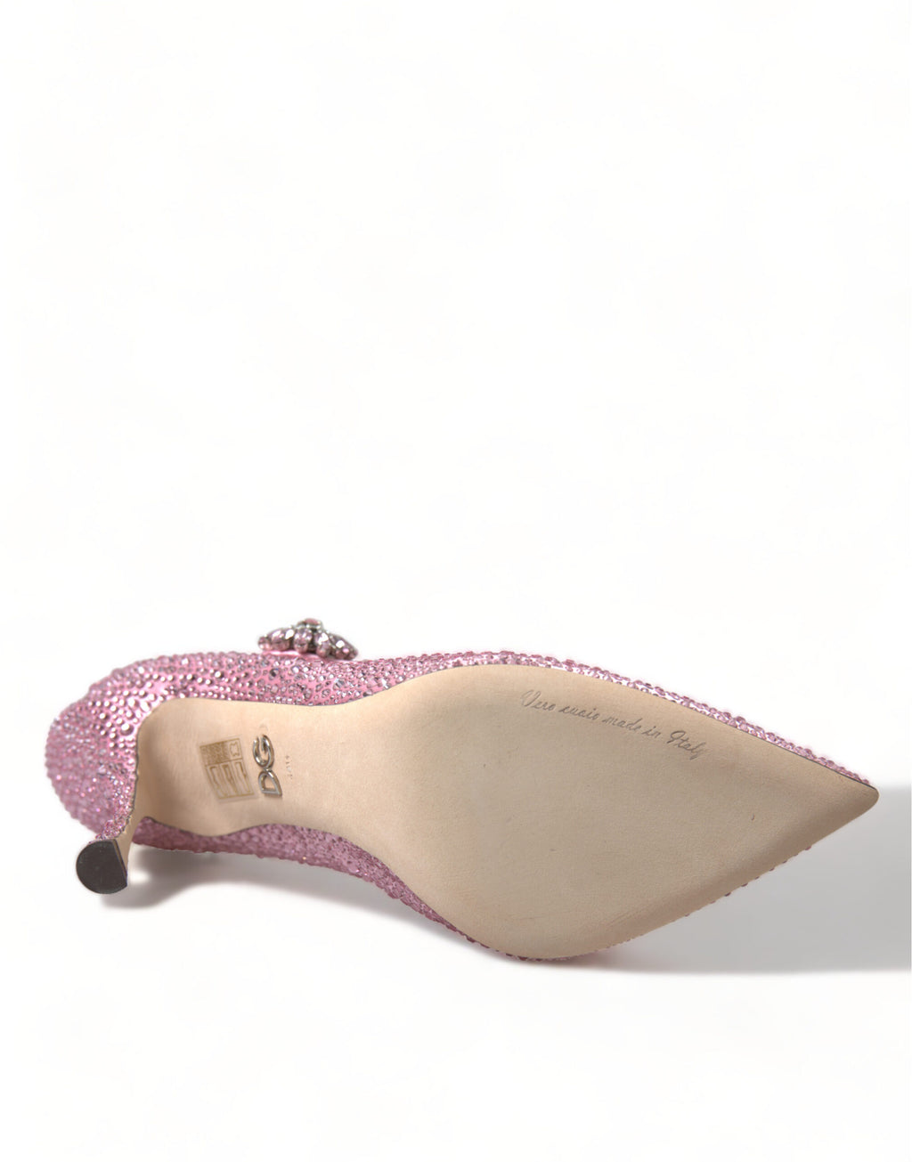 Rosa strass krystallhæler pumps sko