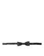 Dolce & Gabbana Dark Gray Silk Adjustable Neck Men Papillon Bow Tie