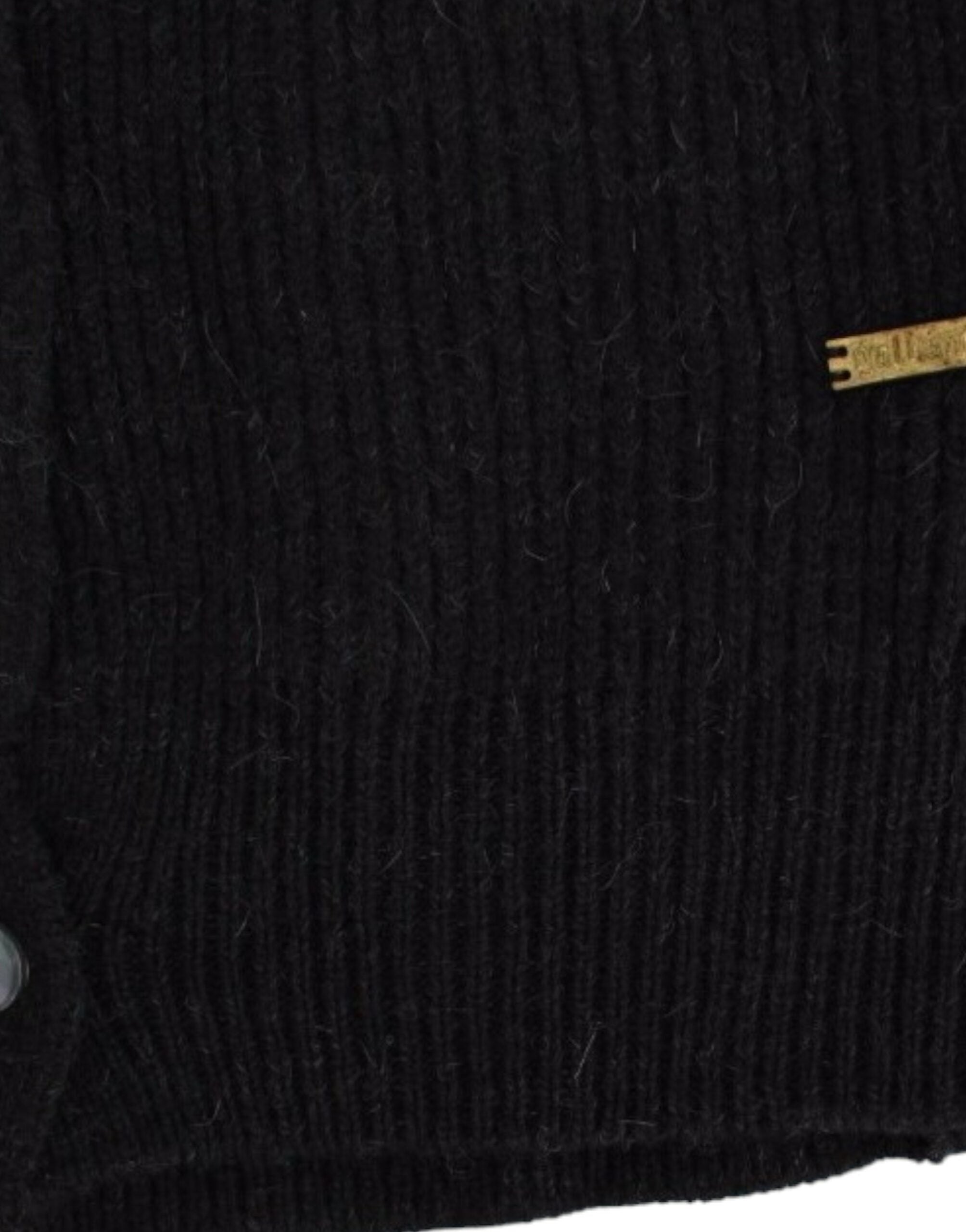 John Galliano Svart ullcardigan