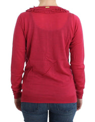 John Galliano Pink wool cardigan