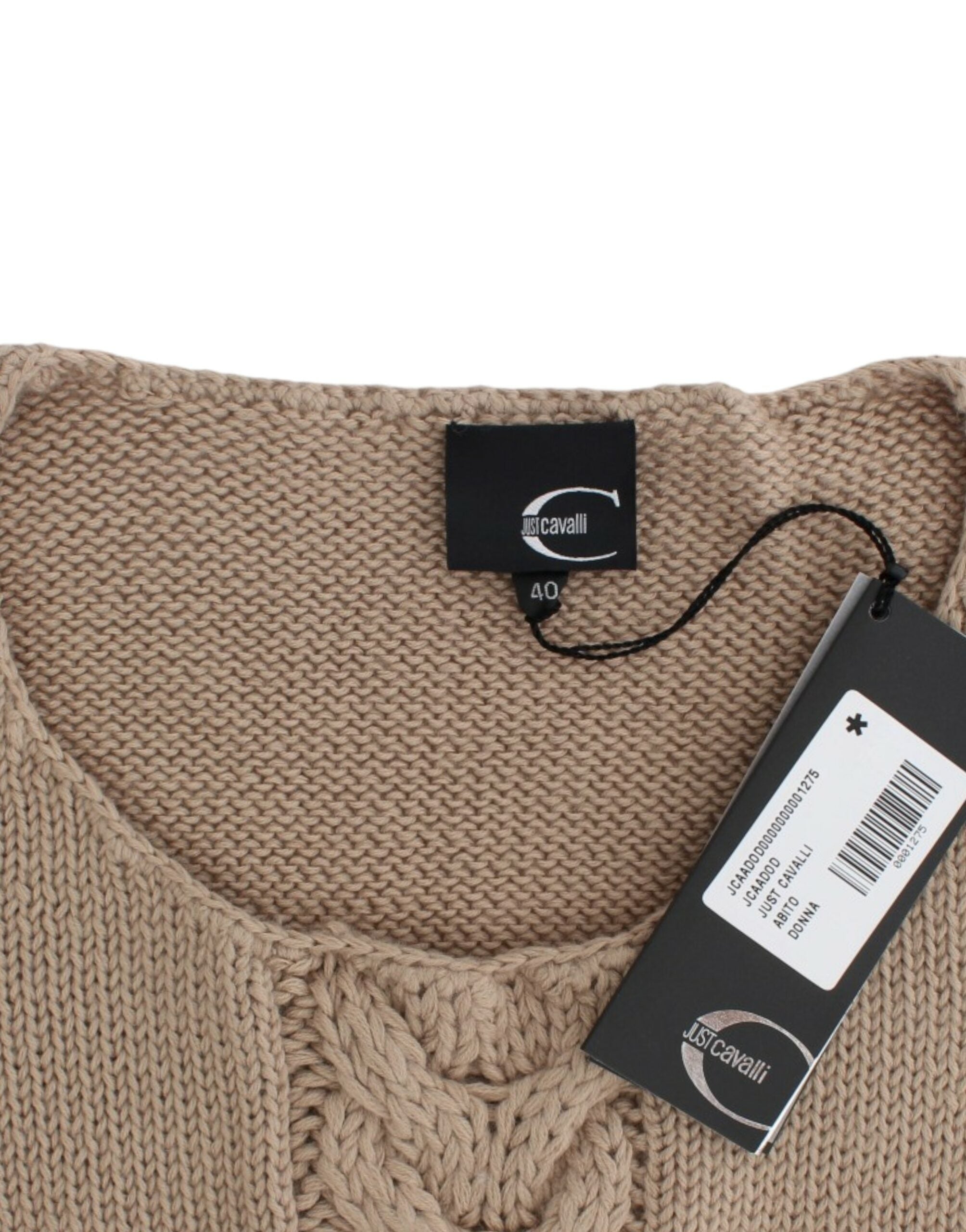 Beige strikket ullgenser