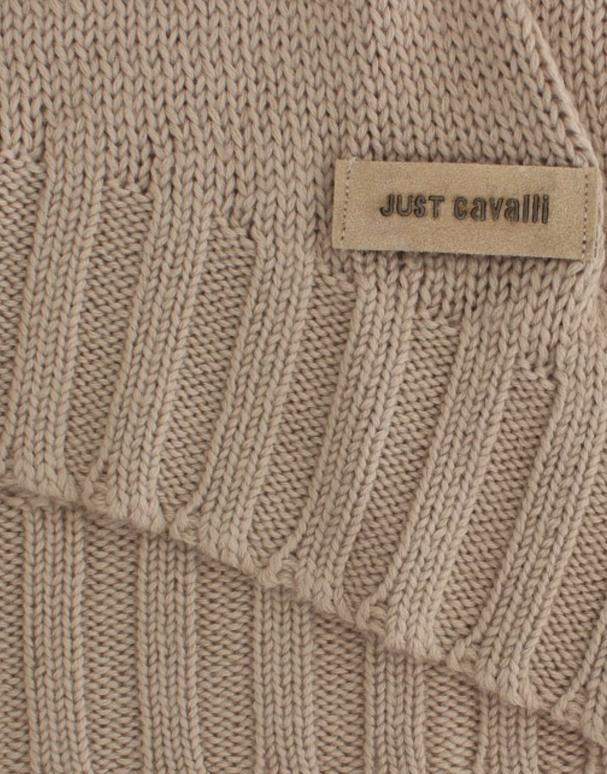 Beige strikket ullgenser