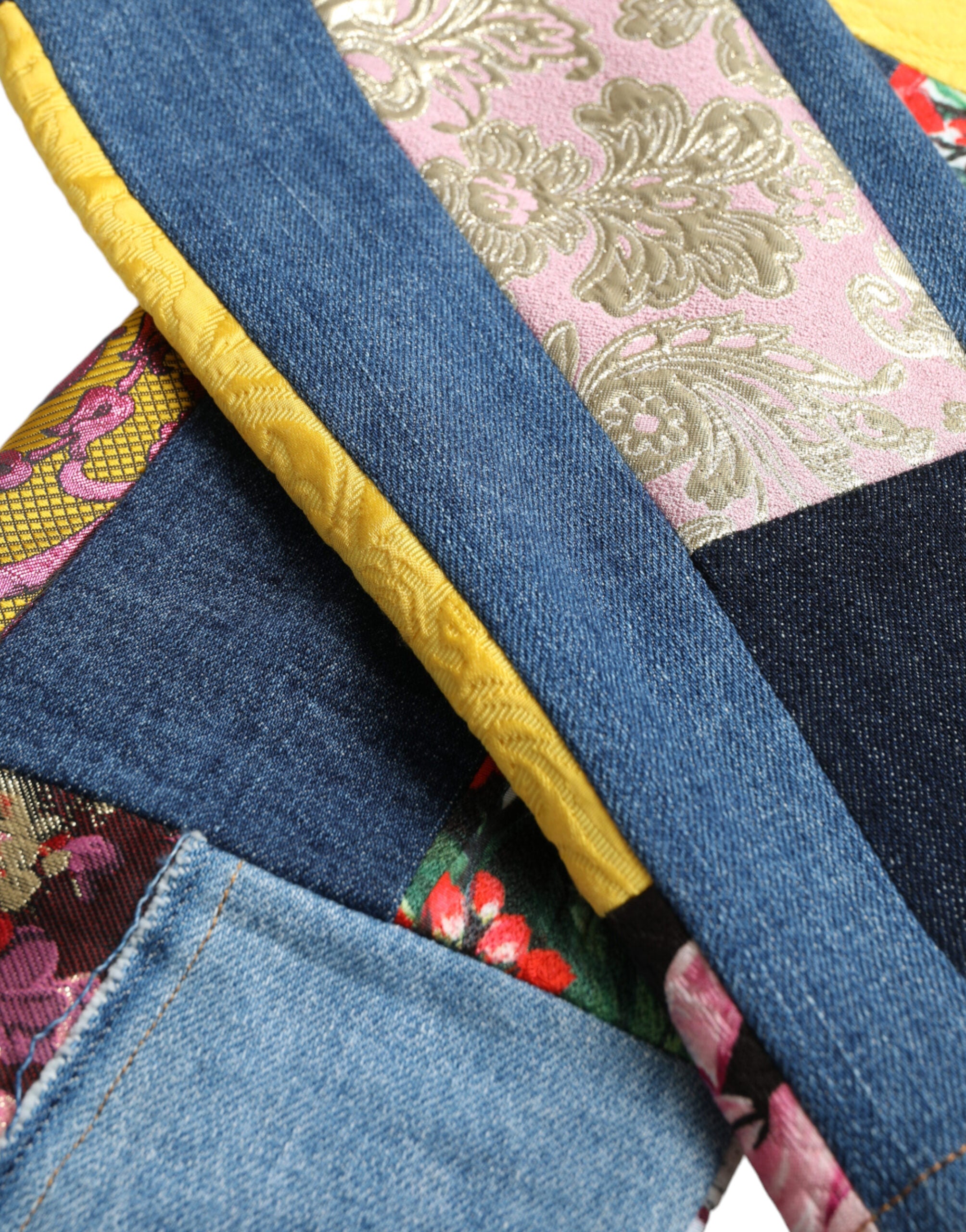 Flerfärgade lappmönster GRACE Skinny Denim Jeans
