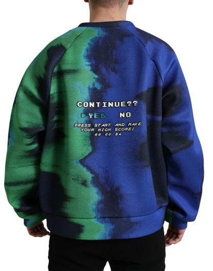 Dolce &amp; Gabbana Flerfarget Logo Crewneck Pullover Genser
