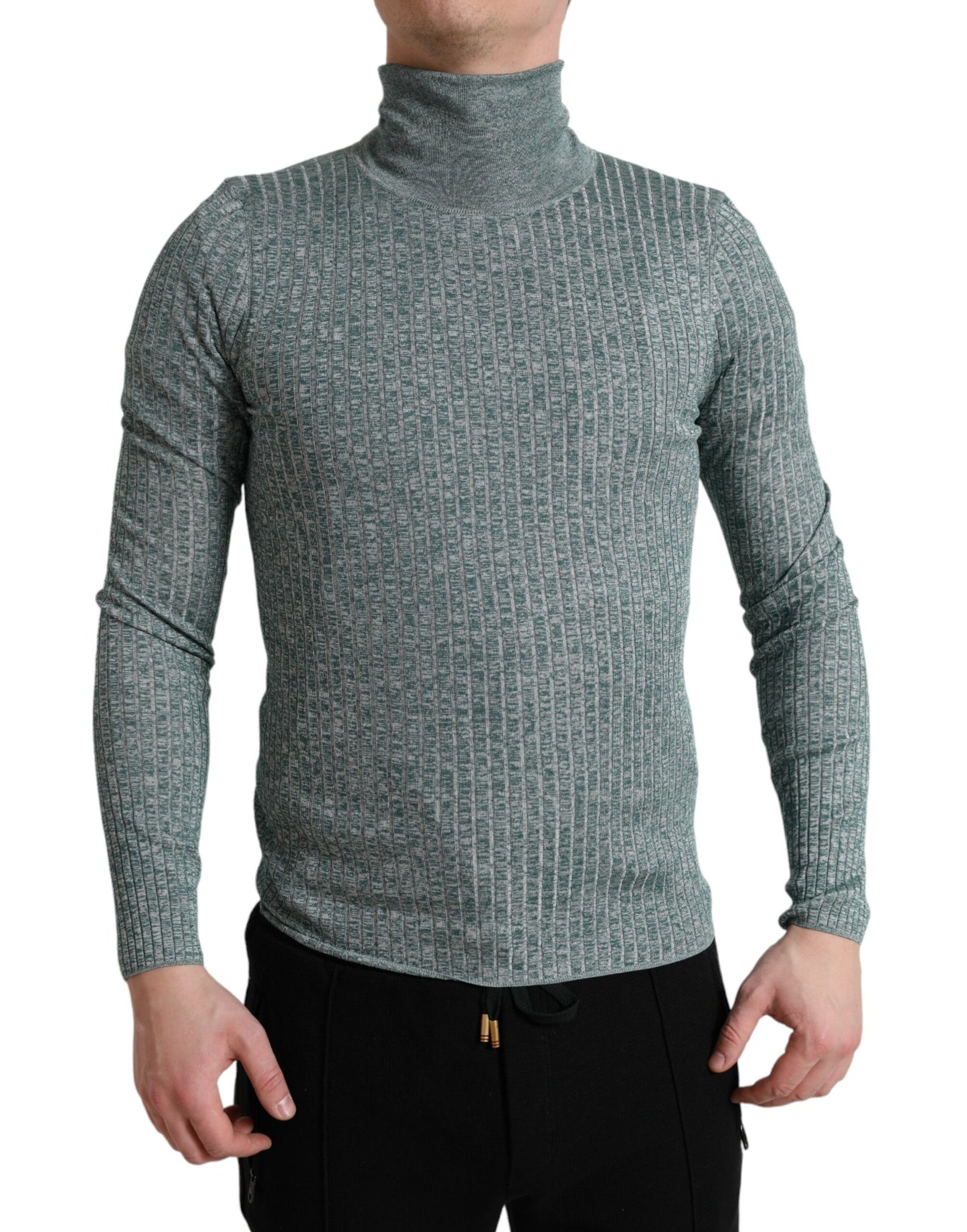 Dolce &amp; Gabbana Grønn Polyester Høyhalset Genser